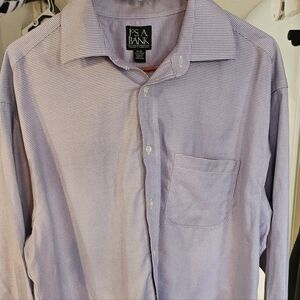 Jos. A. Bank Men's Lavender Checkered Dress Shirt